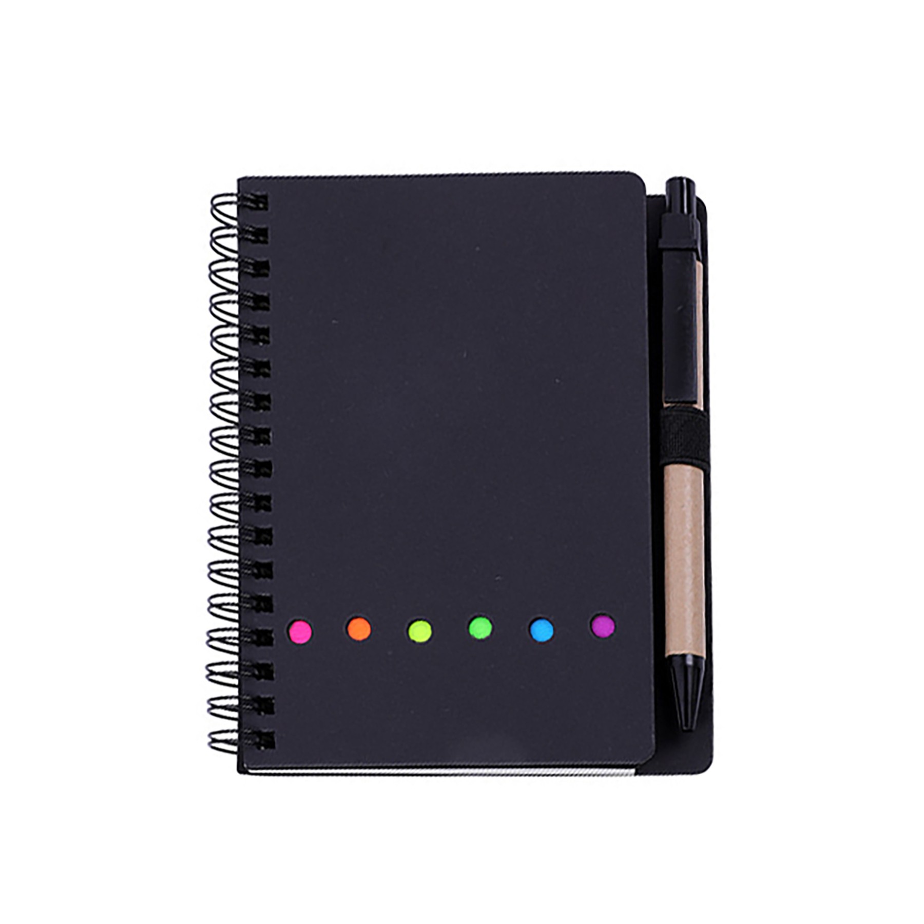 Spiral Notebook With Sticky Notes 5