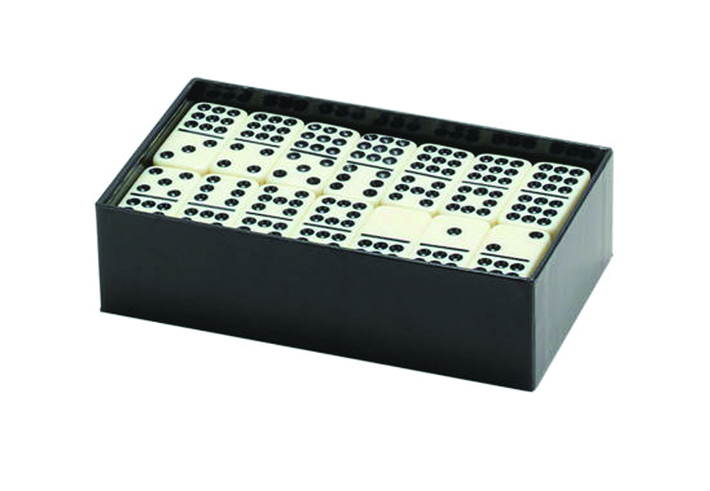 DOUBLE 9 DOMINOES IN 2 PC CASE 2