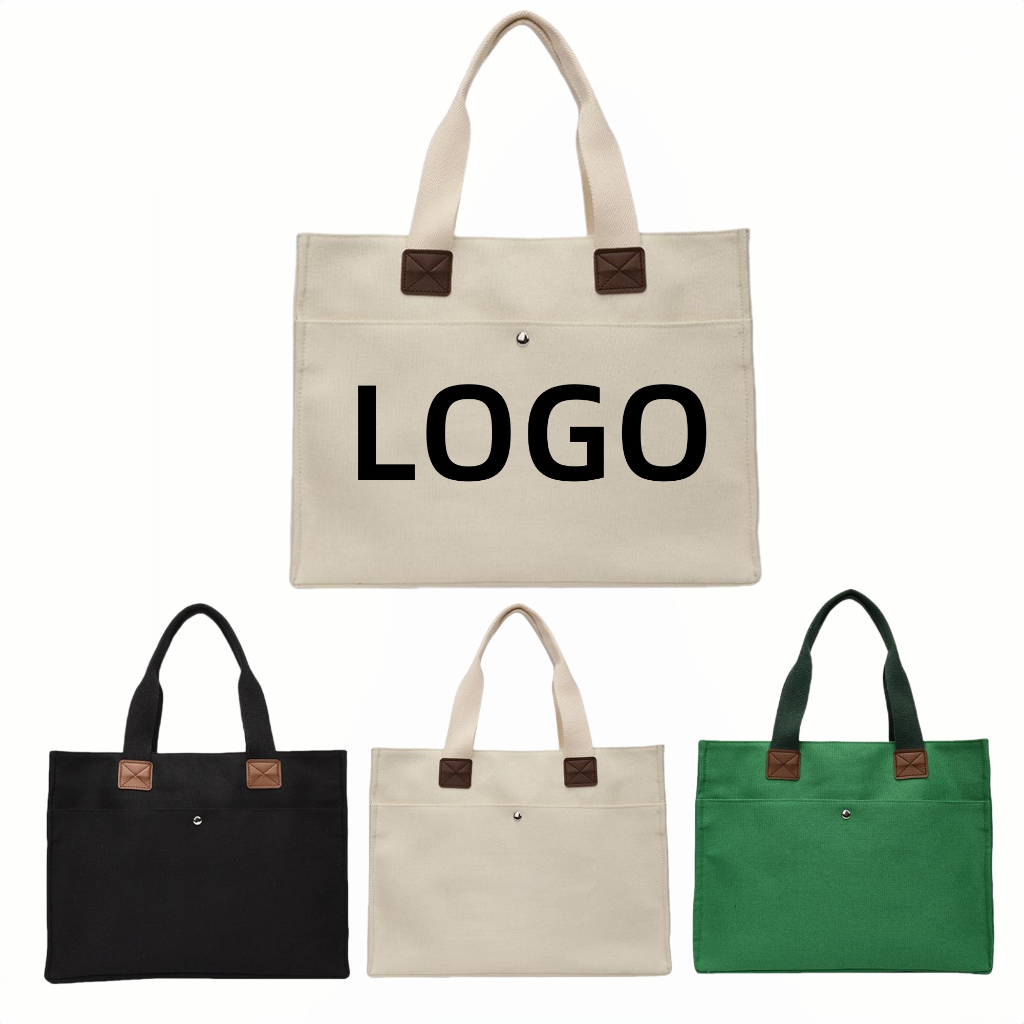 Canvas Tote Bag, custom tote bag with logo imprint 1