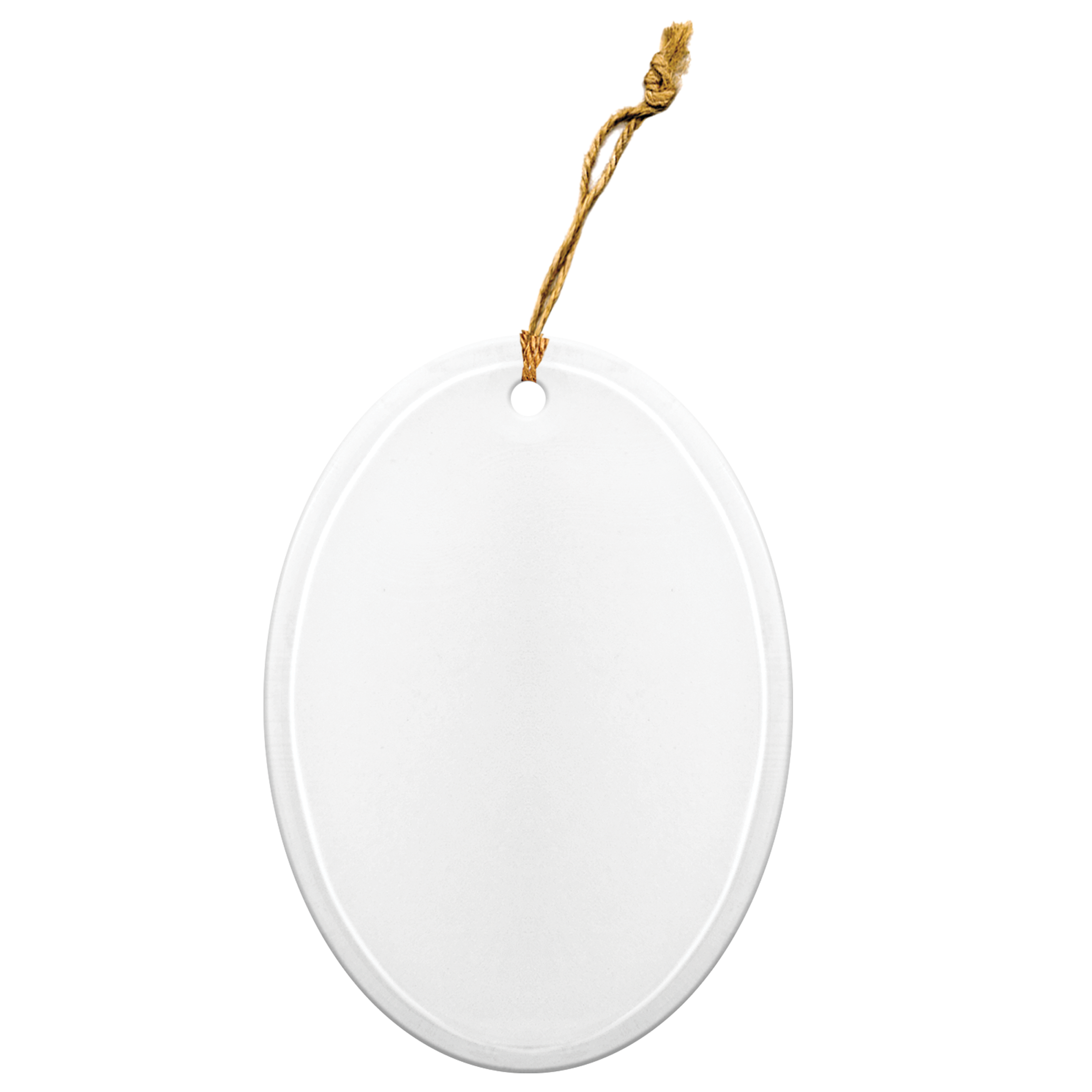 Oval Glass Ornament-Closeout 2