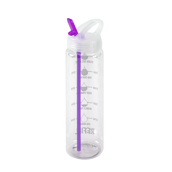 Water Bottle with Flip Up Spout & Hydration Mark  - 32 Oz. 5