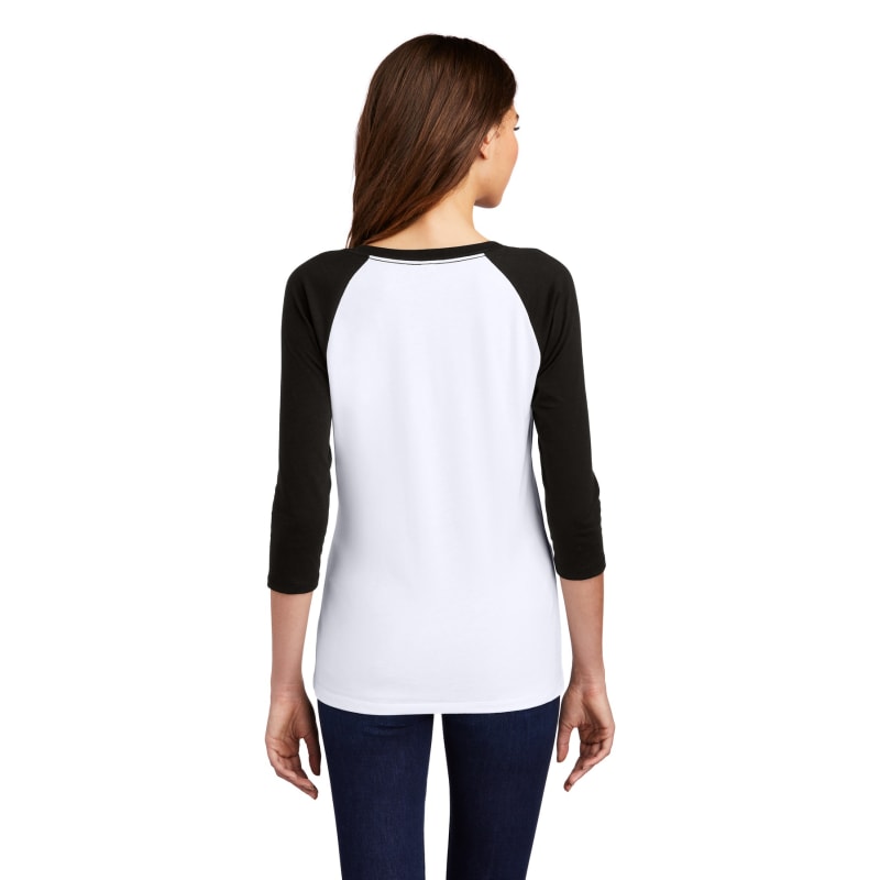 District Women's Perfect Tri 3/4-Sleeve Raglan. 13