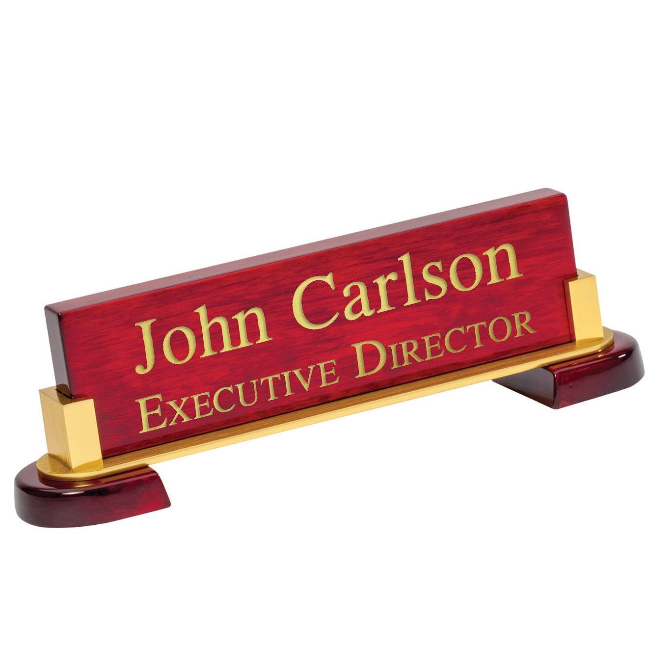 Executive Desk Plate with Brass Stand 1