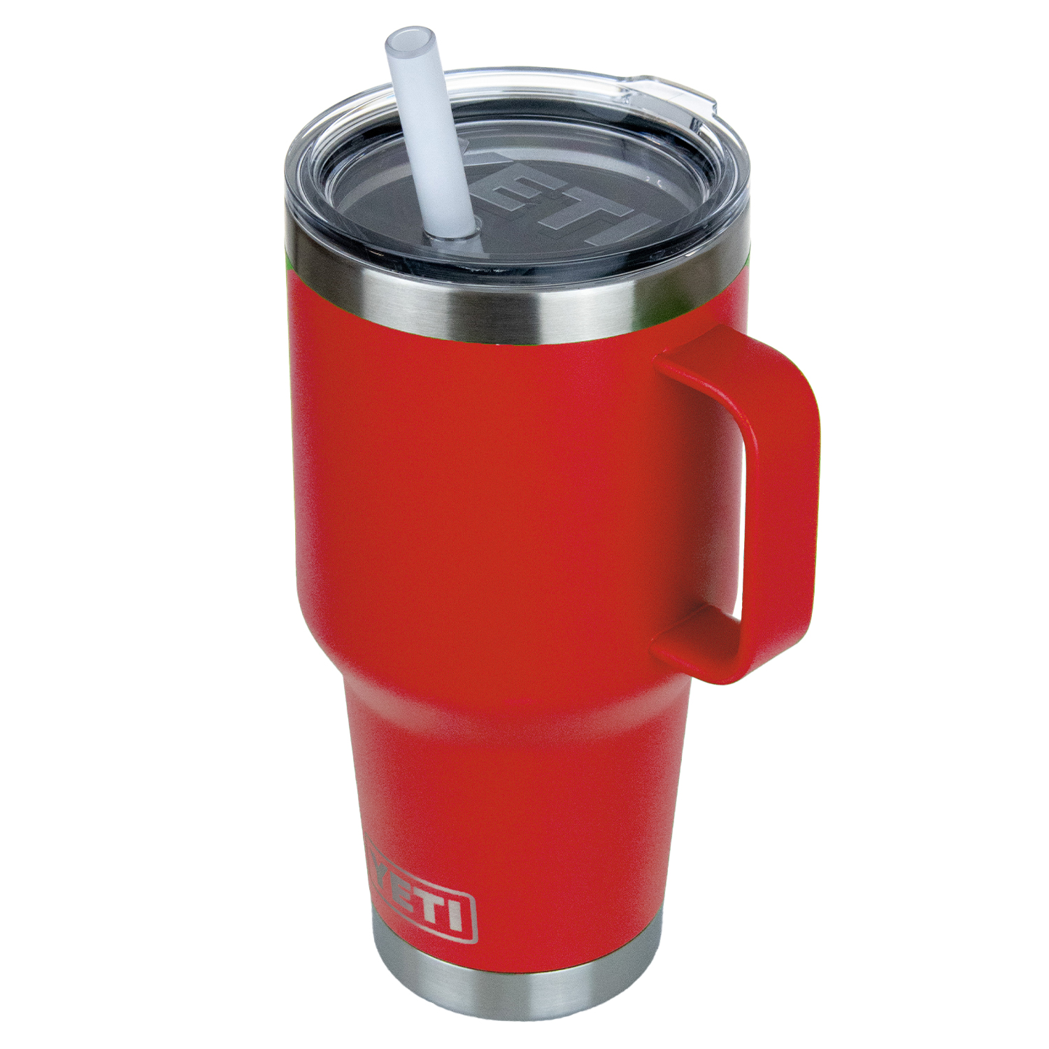 35 Oz YETI® Stainless Steel Insulated Travel Mug W/ Handle & Straw 3