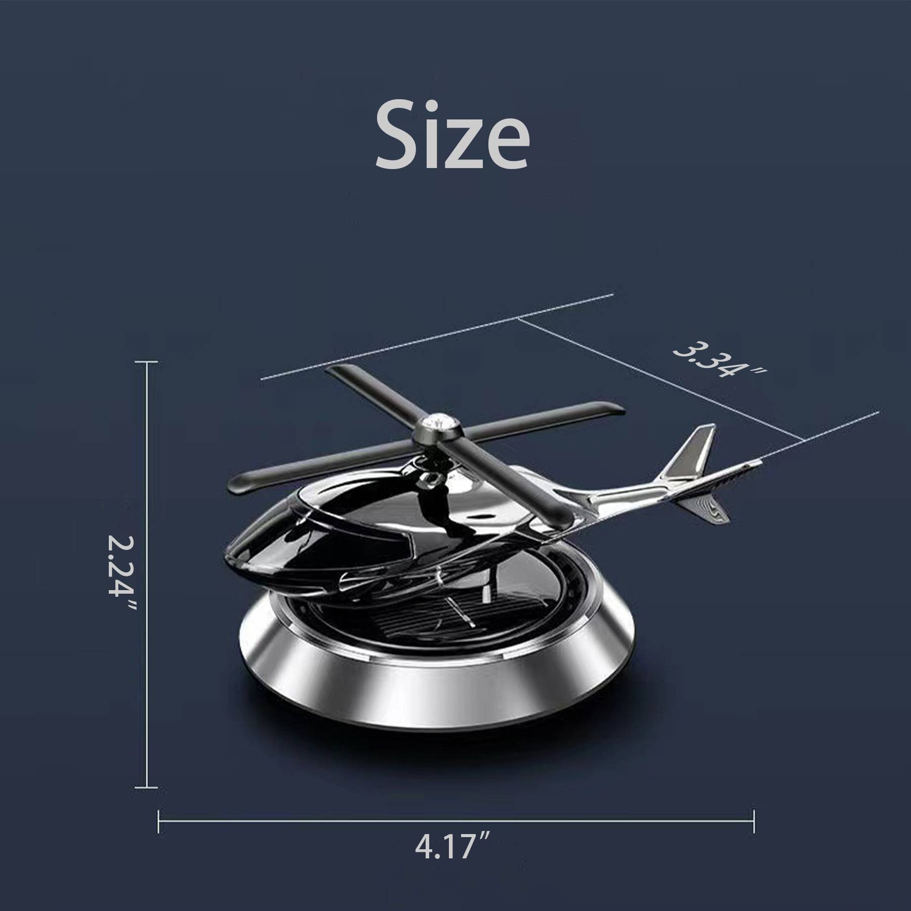 Car Aroma Diffuser Solar Airplane Ornament 3