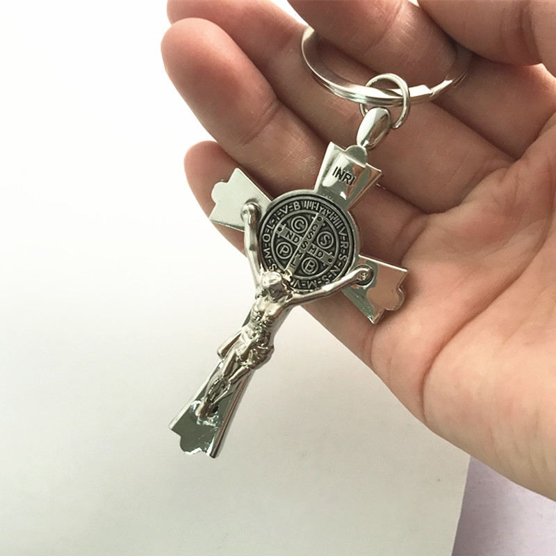 Creative Metal Cross Keychain 8