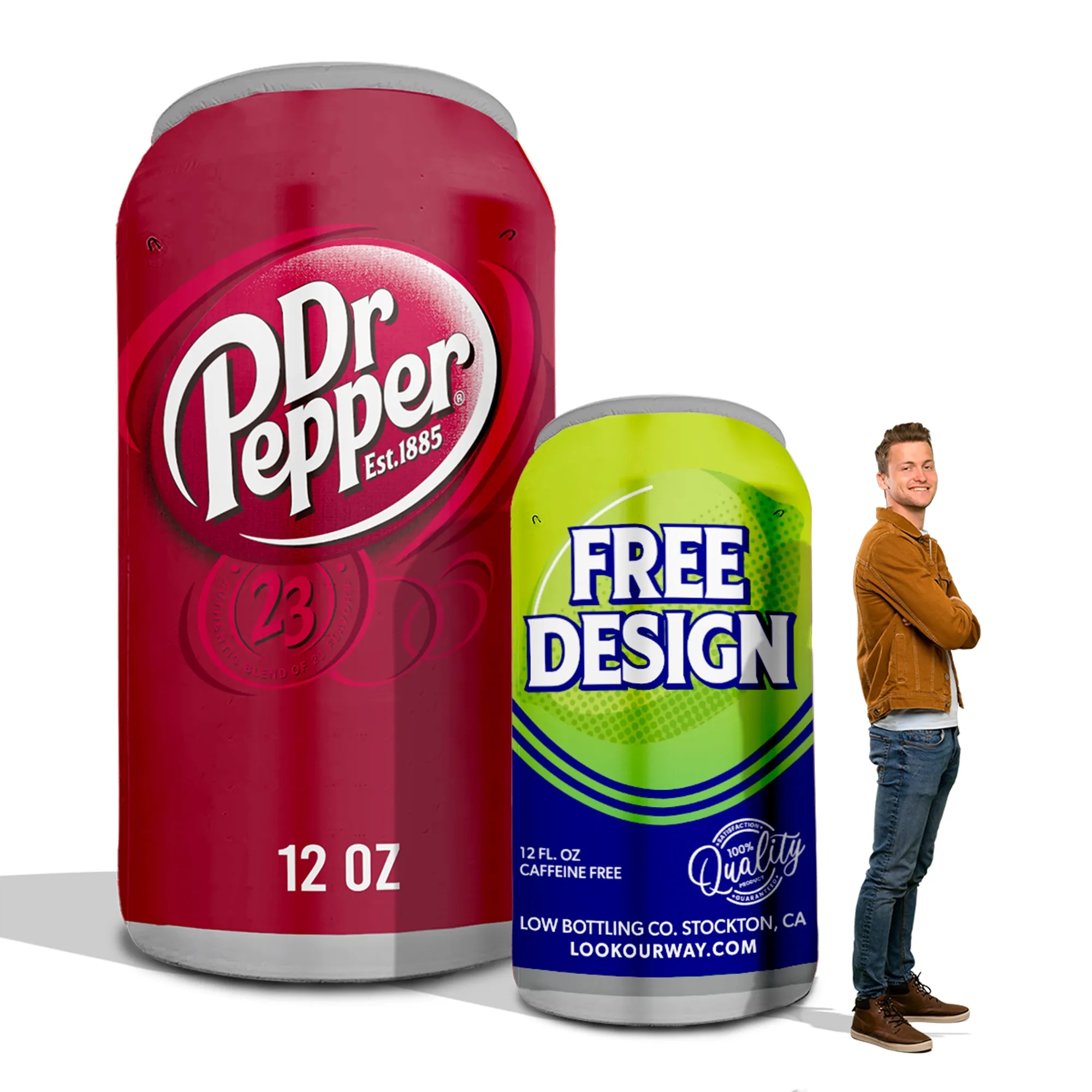 Inflatable 10ft Can Set w/ Blower 2