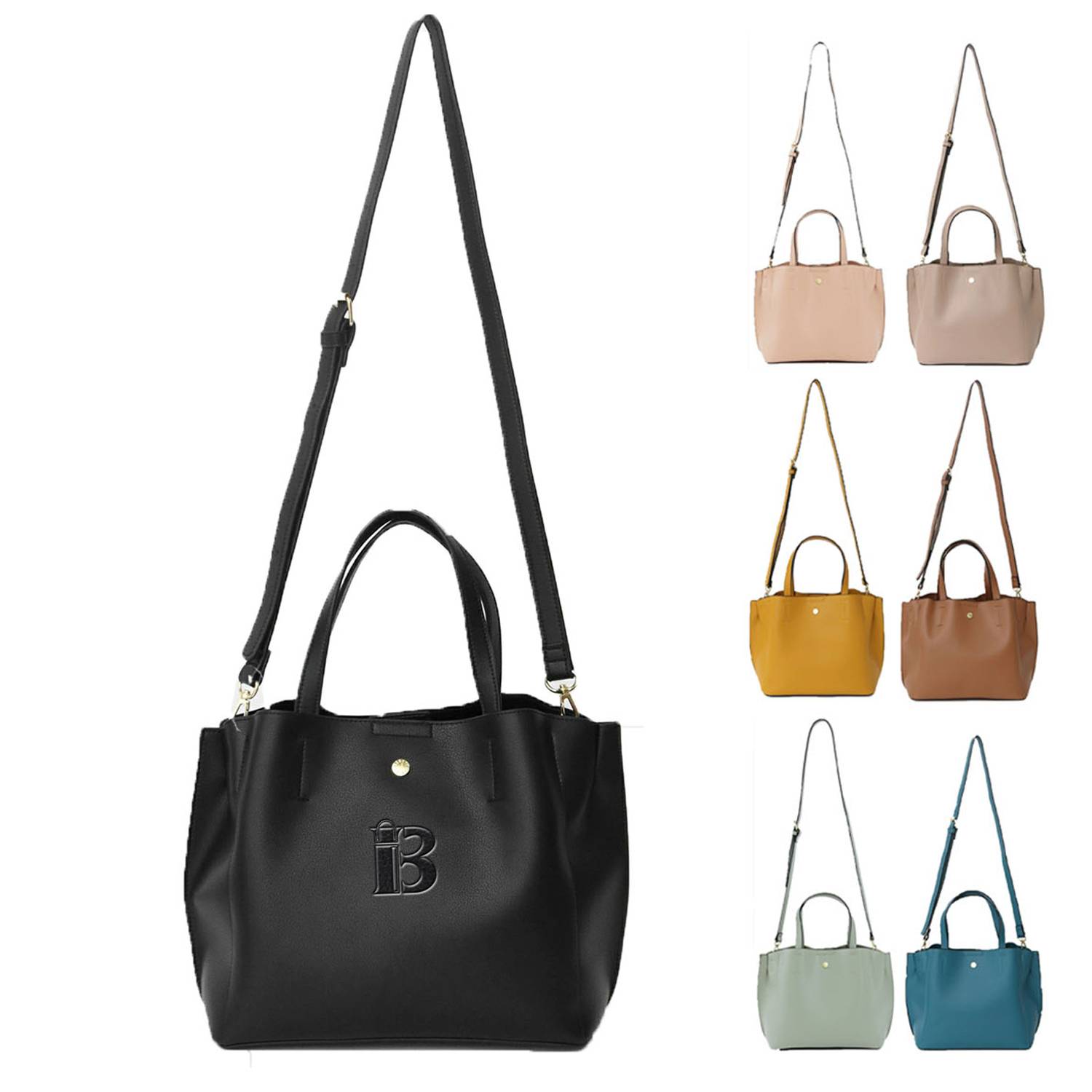 PU Leather Solid Color Crossbody Shoulder Bag 1