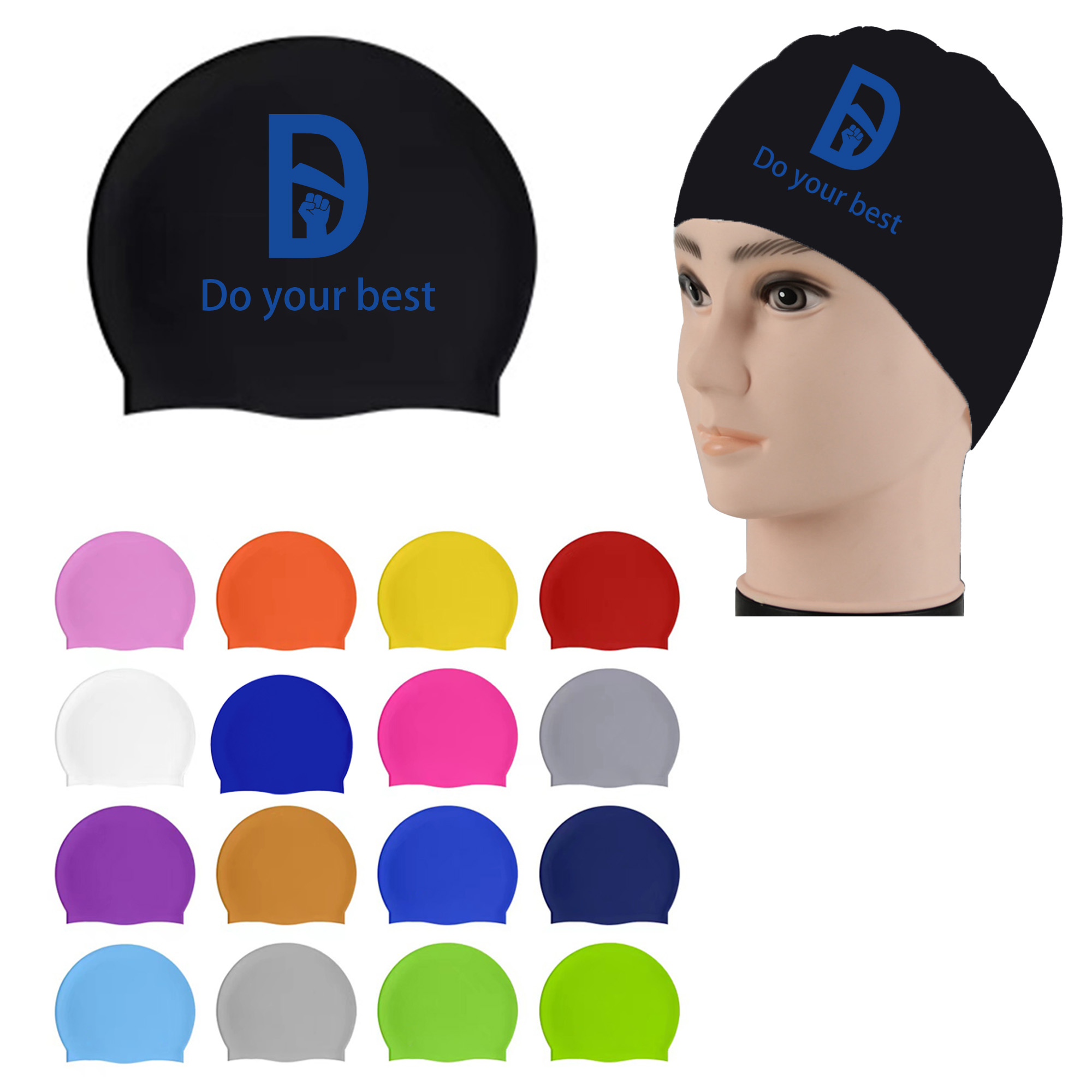 Waterproof Swimming Cap MOQ 50 2