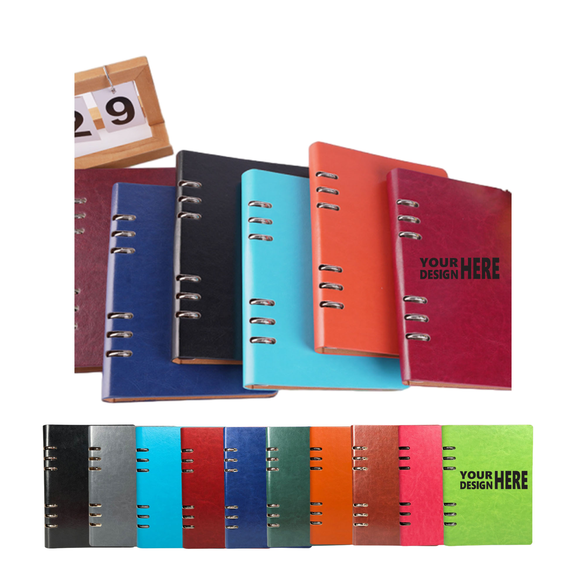Multi Sized Loose Leaf Leather Notebook 2