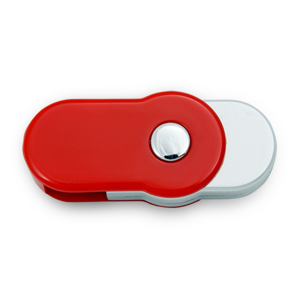 Winfield Rounded Red Swivel USB Flash Drive