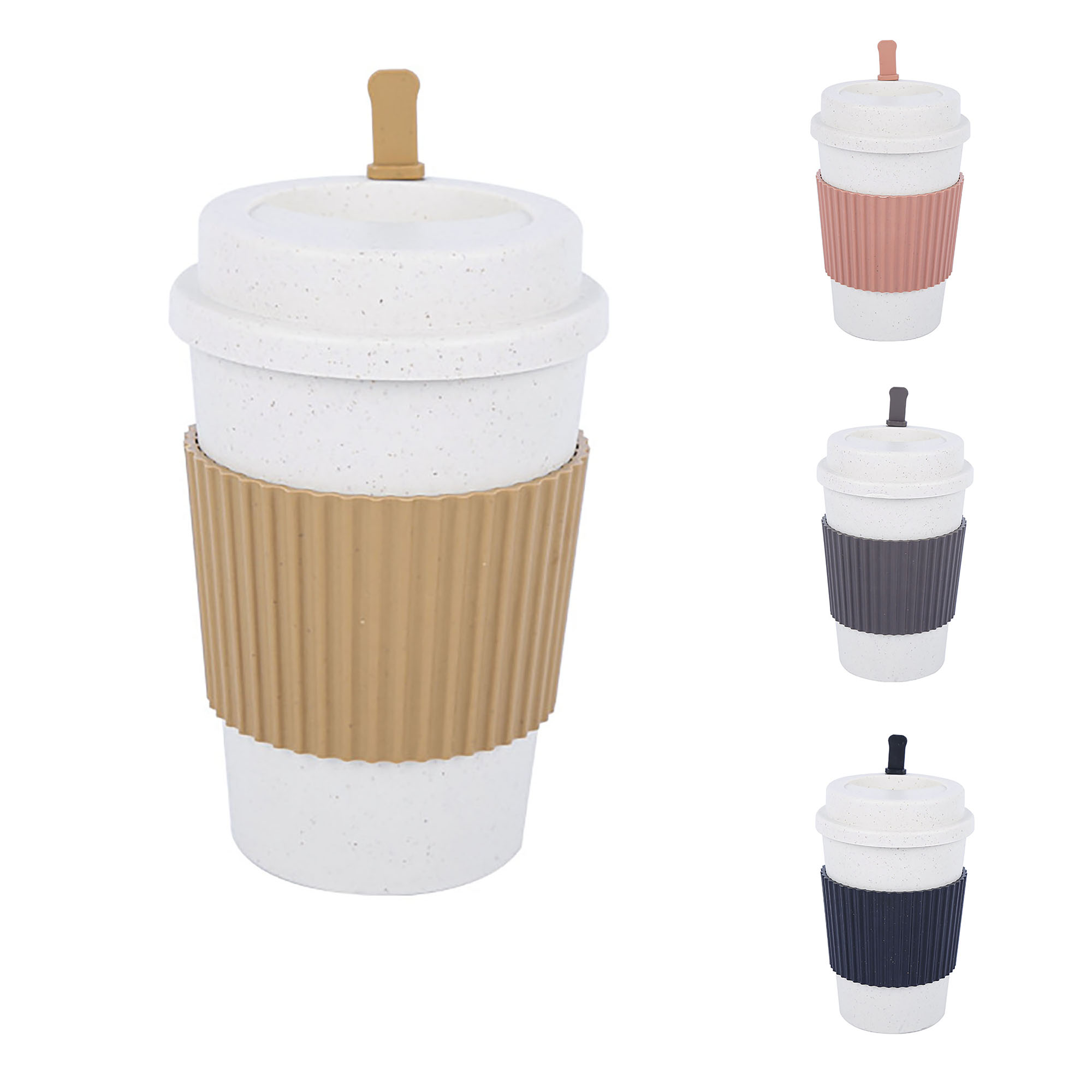 Wheat Straw Lid Coffee Mug 4