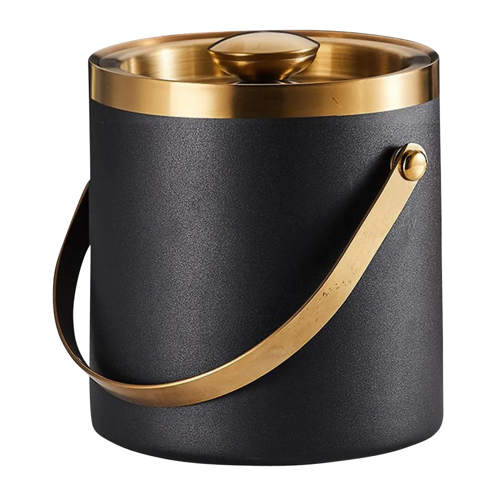 Stainless Steel Ice Bucket with Lid 7
