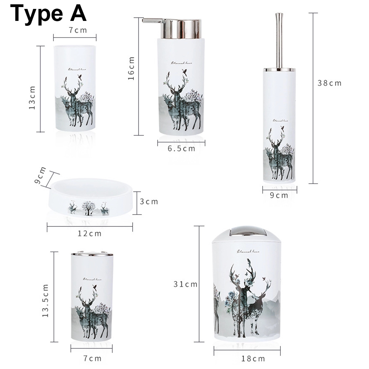 6Pcs Bathroom Accessories Set 2