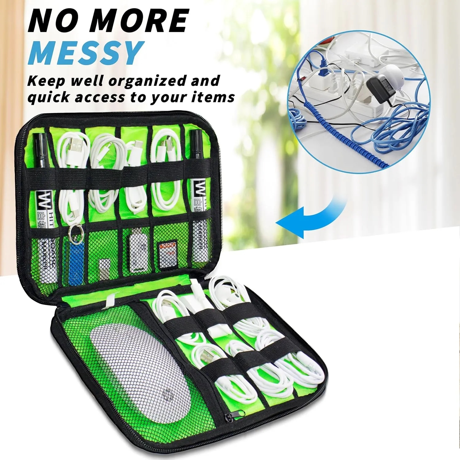 Portable Travel Cable Organizer 7