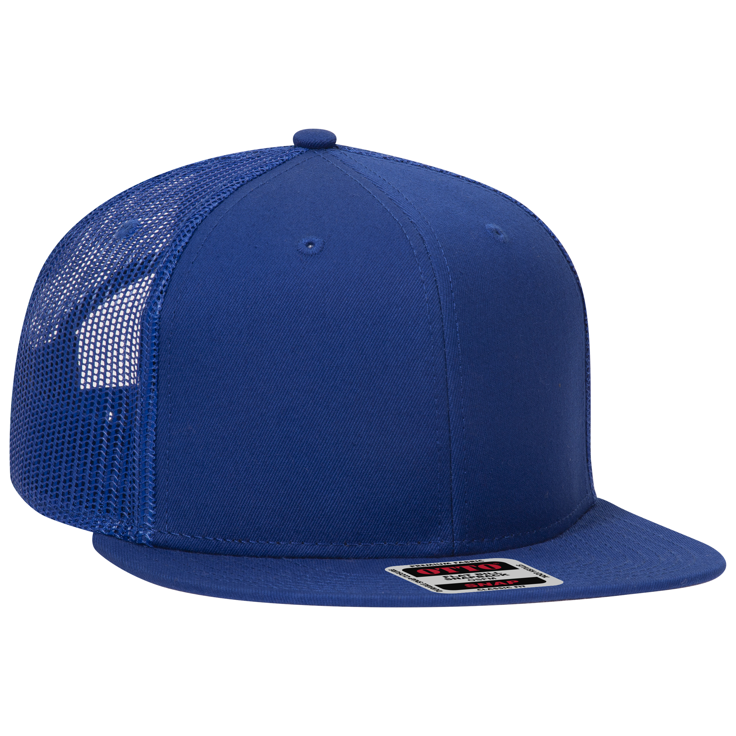 OTTO CAP® OTTO SNAP 6 Panel Pro Style Mesh Back Trucker Snapback Hat 36