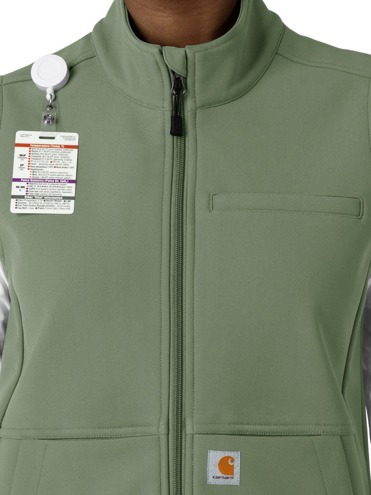 Carhartt Scrubs - Rugged Flex Peak - Women's Four-Pocket Bonded Fleece Vest 12