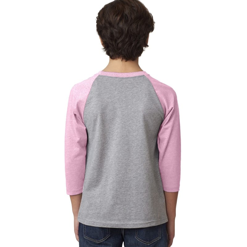 Next Level Apparel Youth CVC 3/4-Sleeve Raglan 18