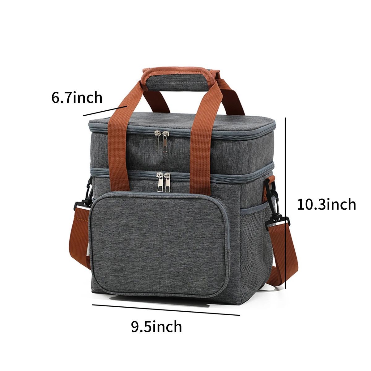 Compact Oxford Lunch Bag with Hot Stamping 1