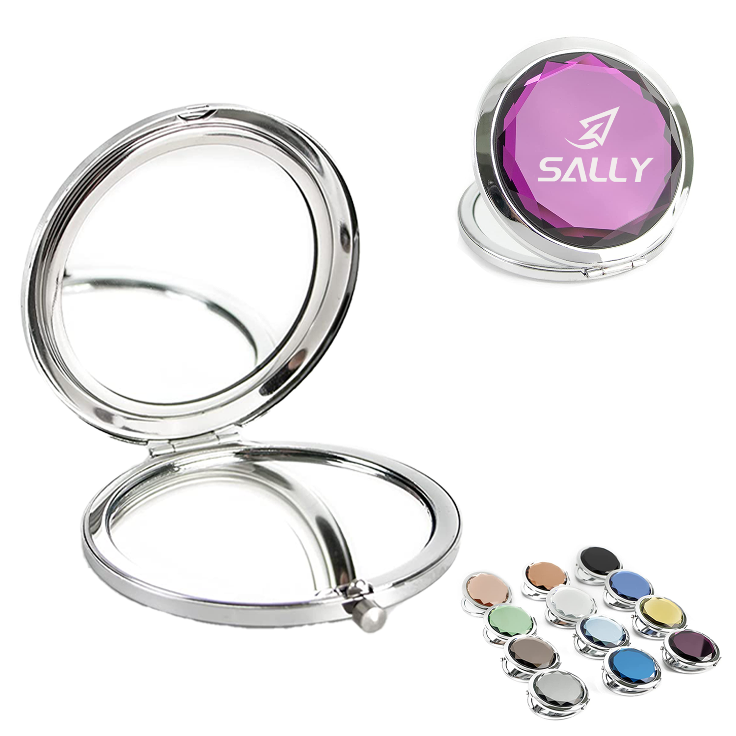 Round Foldable Cosmetic Makeup Mirror 1