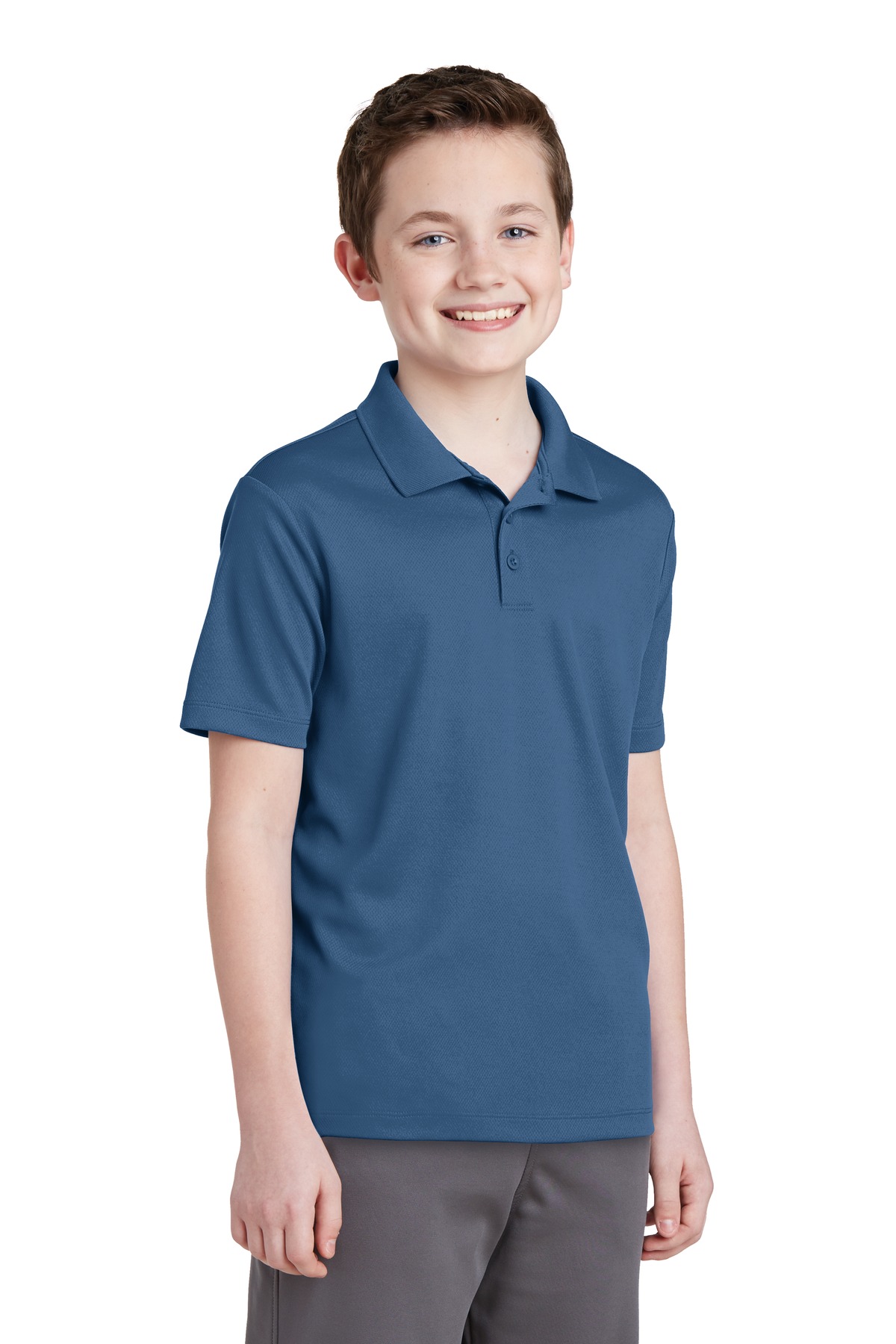 Sport-Tek® Youth PosiCharge RacerMesh Polo 5