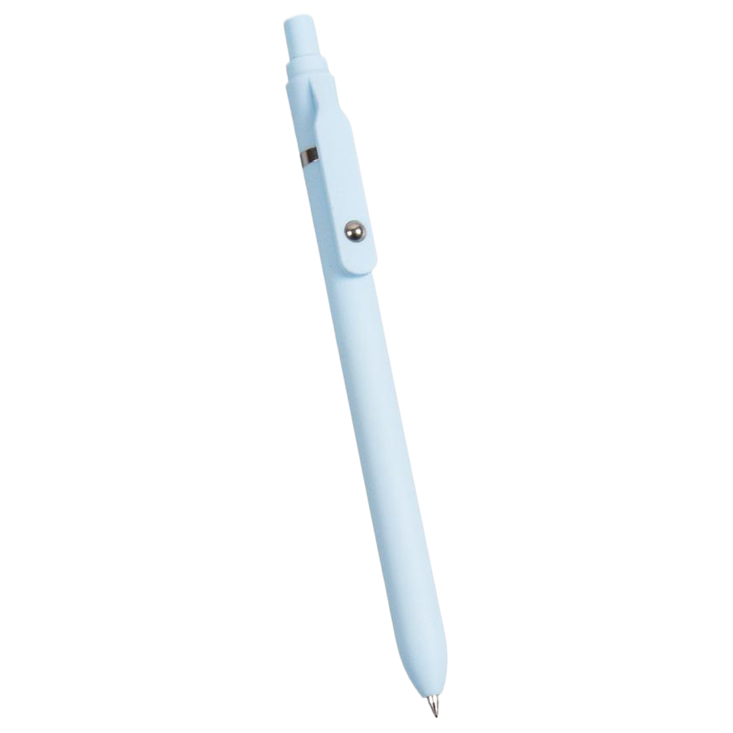 Plastic Macaron Retractable Ballpoint Pen W/ Rollerball Clip 13