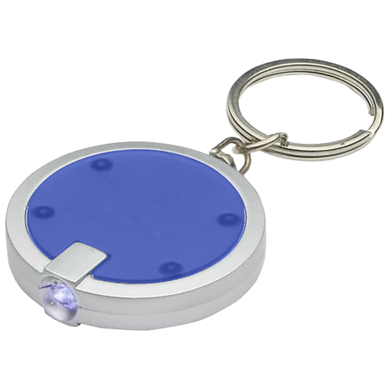 Circular Shaped LED Flashlight Key Chain 4