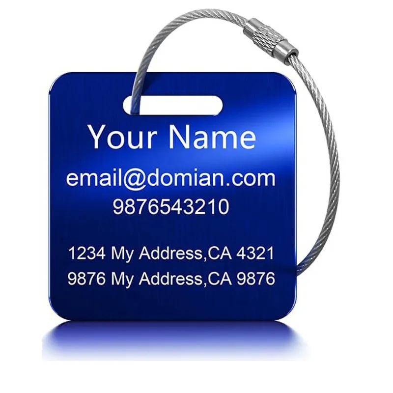 Personalized Stainless Steel Travel Card 2