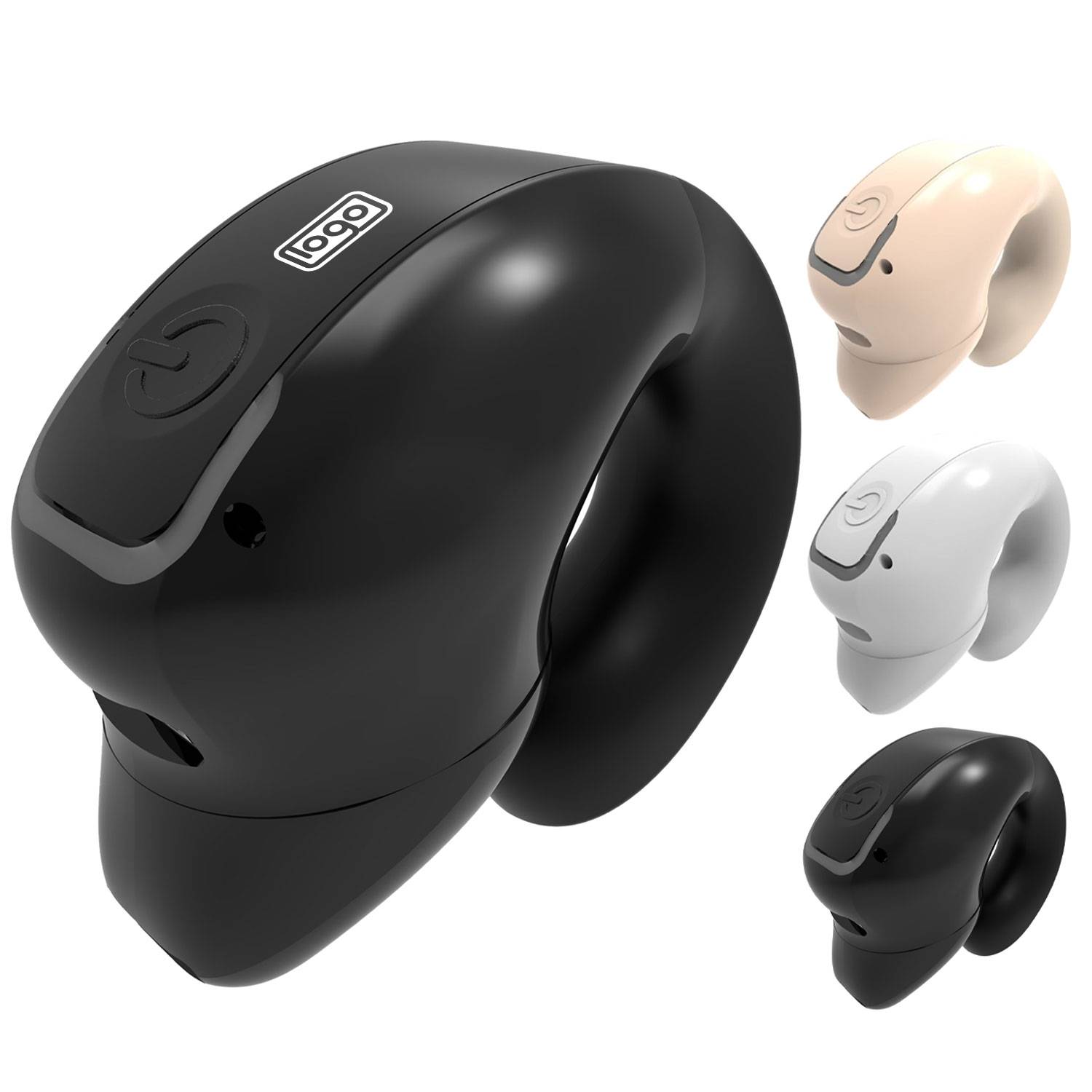 Wireless Bluetooth Ear Hook Headset w/ Noise Cancellation 3