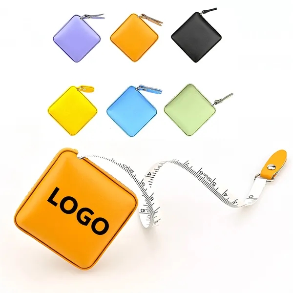 PU Leather Square Wrapped Tape Measure