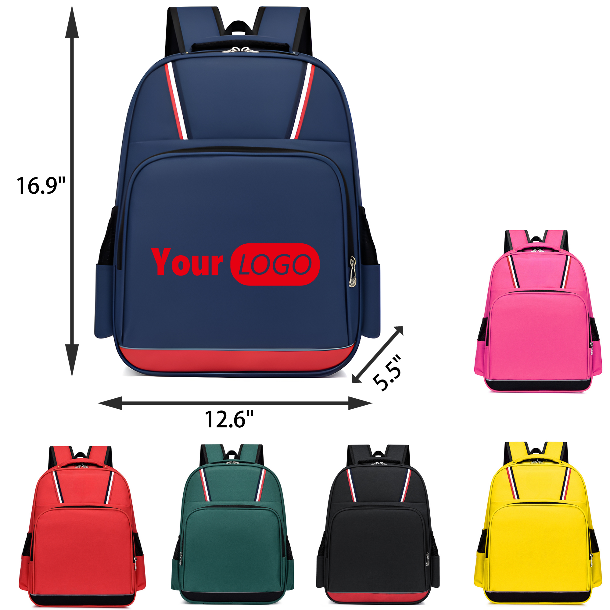 MOQ 50 PCS Oxford Sturdy Children Backpacks 6