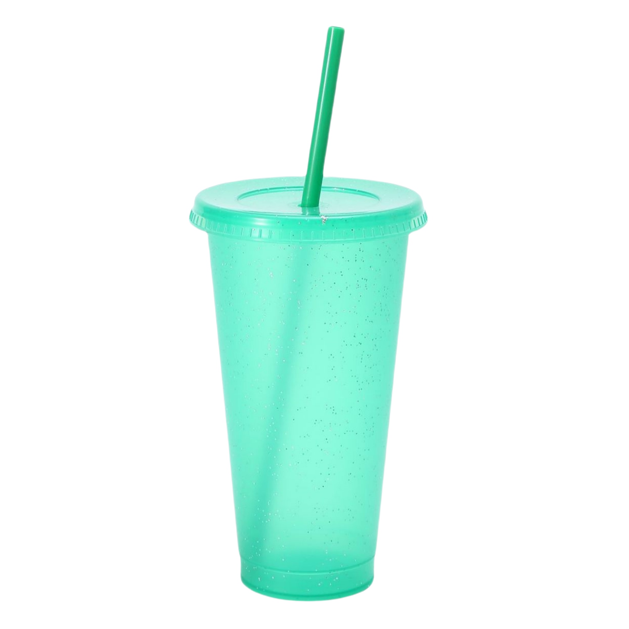 Double Wall Cute Glitter Straw Cup 4