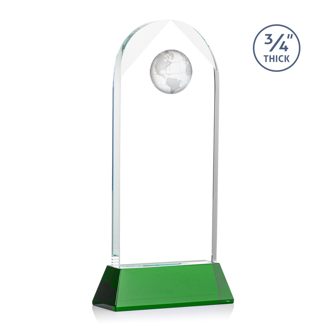 Blake Globe VividPrint™ Award on Newhaven - Green 2