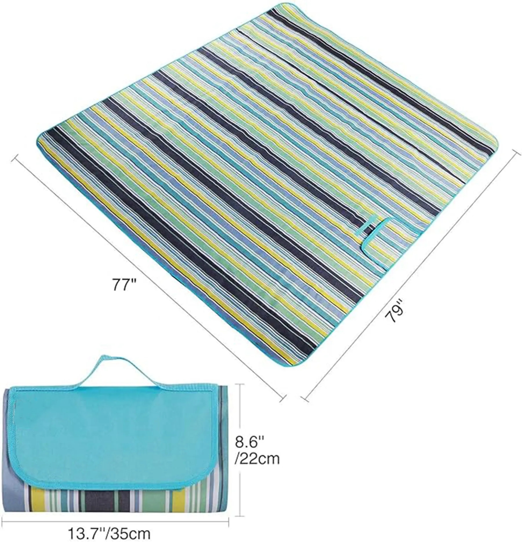 Extra Large Picnic Blanket Waterproof Sandproof 2