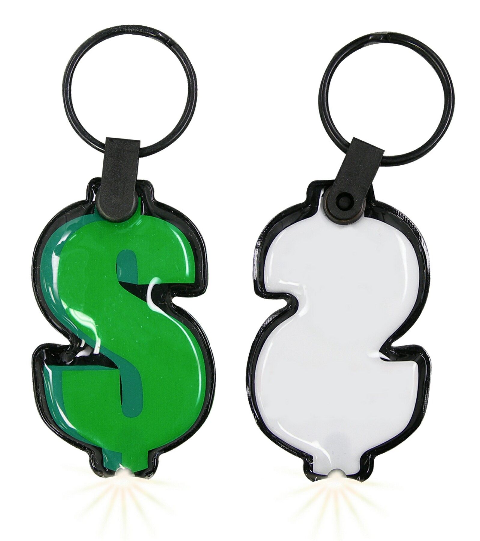 ShapeLights™ Color-A-Shape Key Ring Flashlight (Dollar Sign)