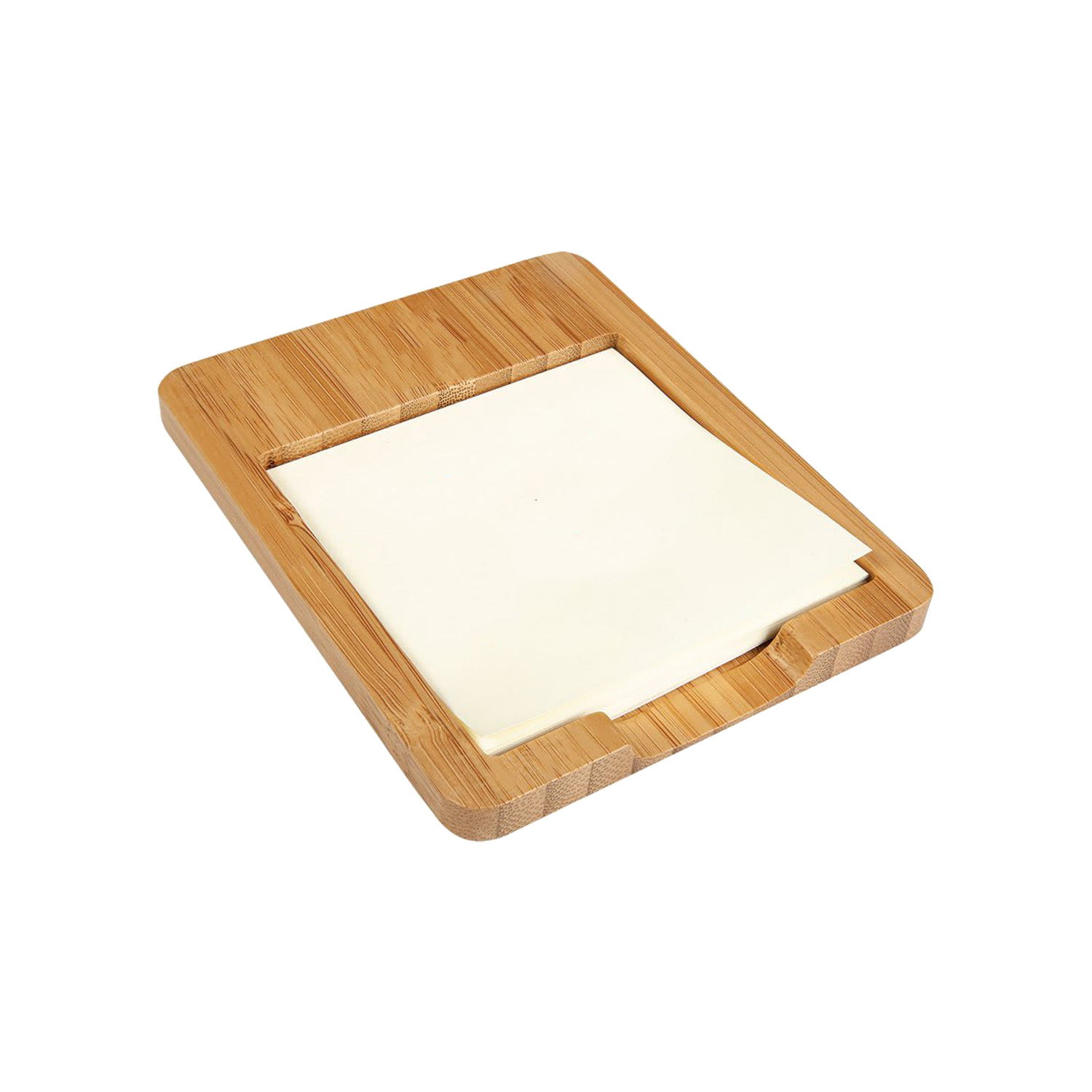 Bamboo Sticky Note Holder 2