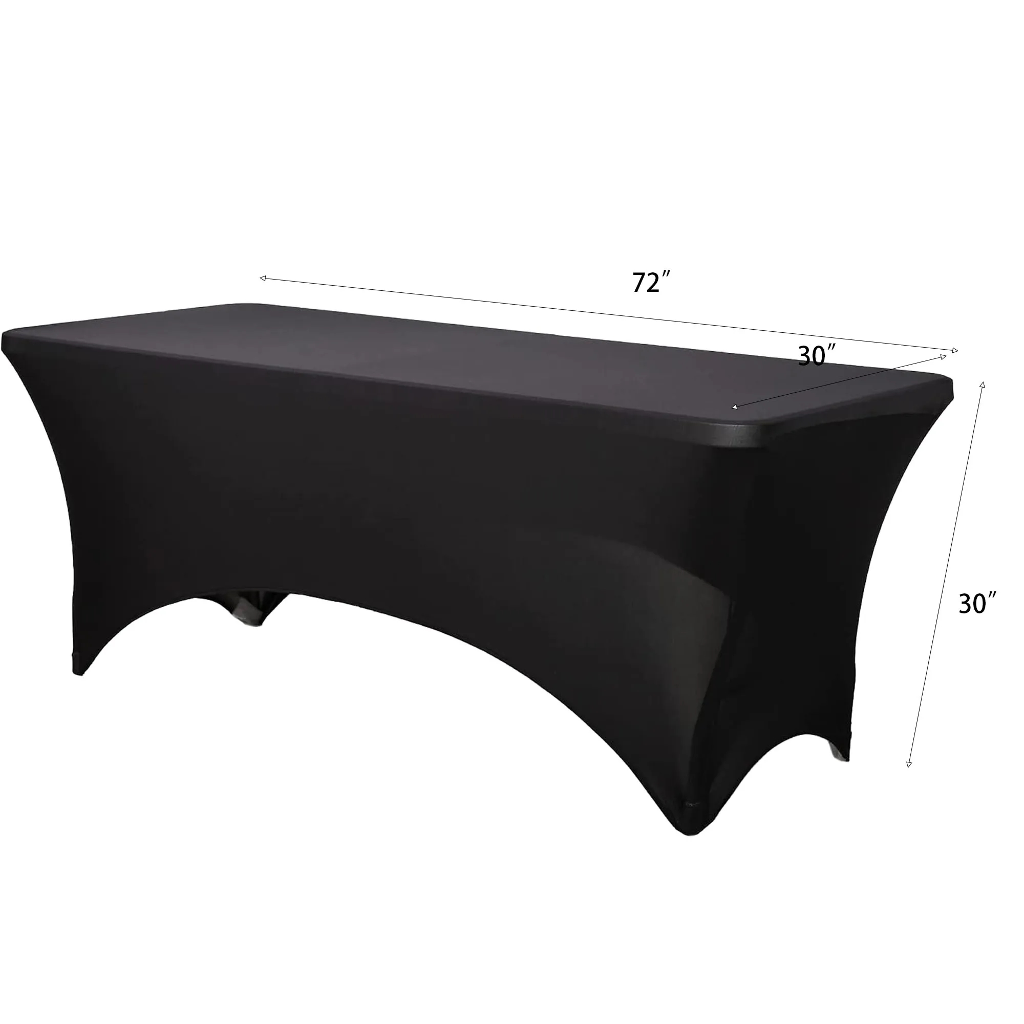 6FT Stretch Tablecloth Fits Rectangular Table MOQ 1PCS 1