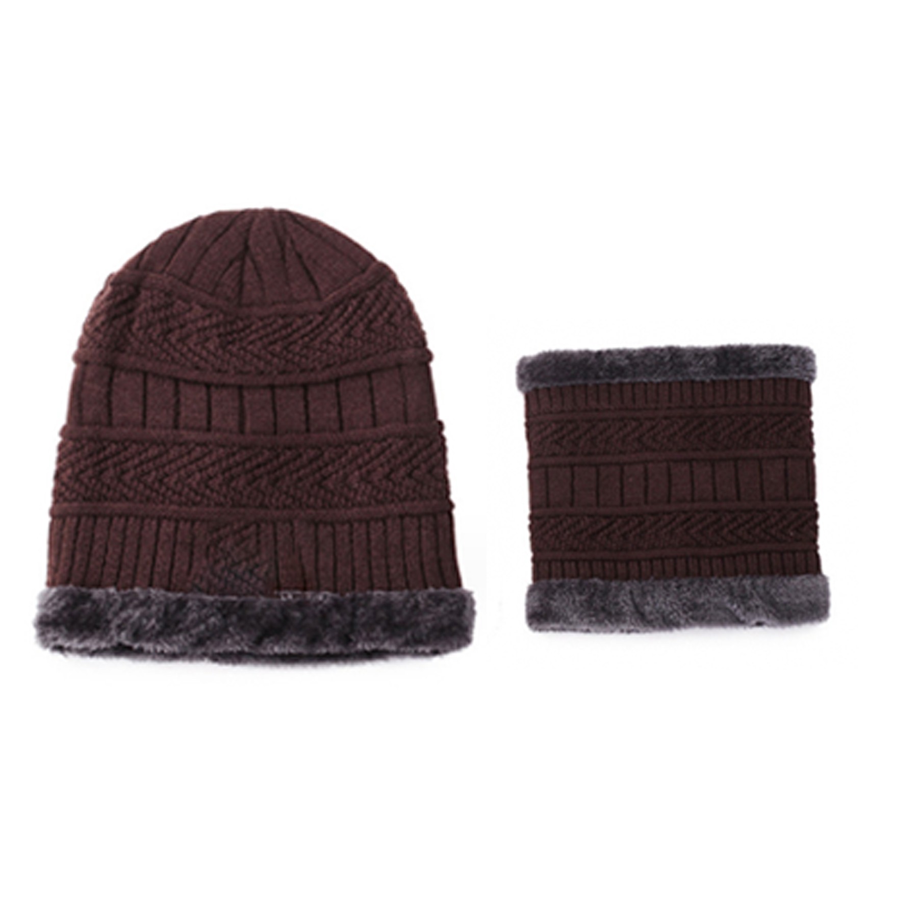 Winter Beanie Hat Scarf Set 2