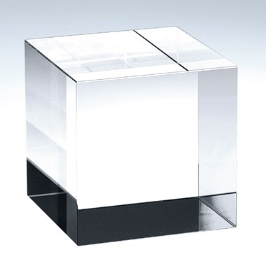 XLarge - Straight Crystal Cube Award/Paperweight 1