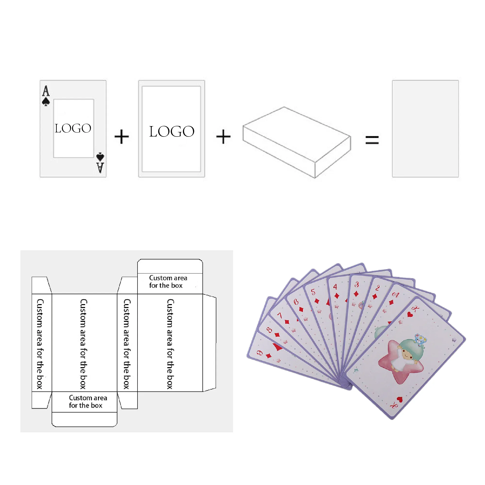 Custom advertising creative promotion of poker cards 3
