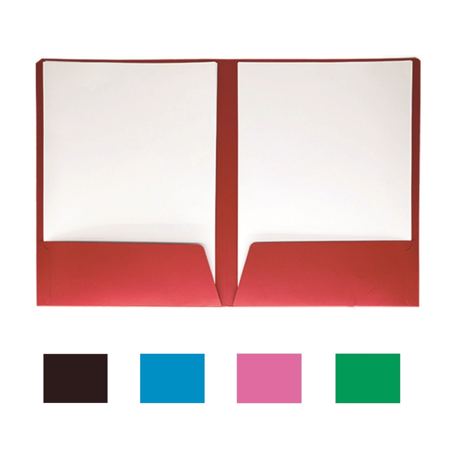 2 Pocket Glossy Laminated Paper Folders 1
