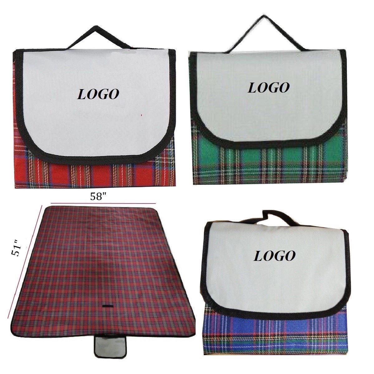 Foldable  Outdoor Picnic Blanket Size 58''x31''
