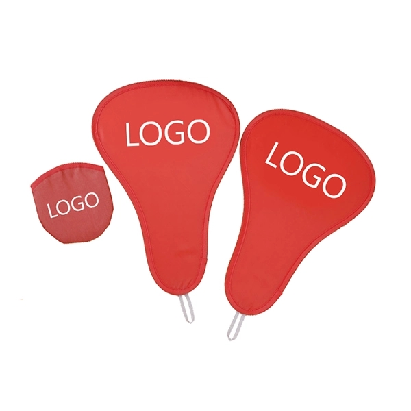 T-shaped foldable fans with pouch 2