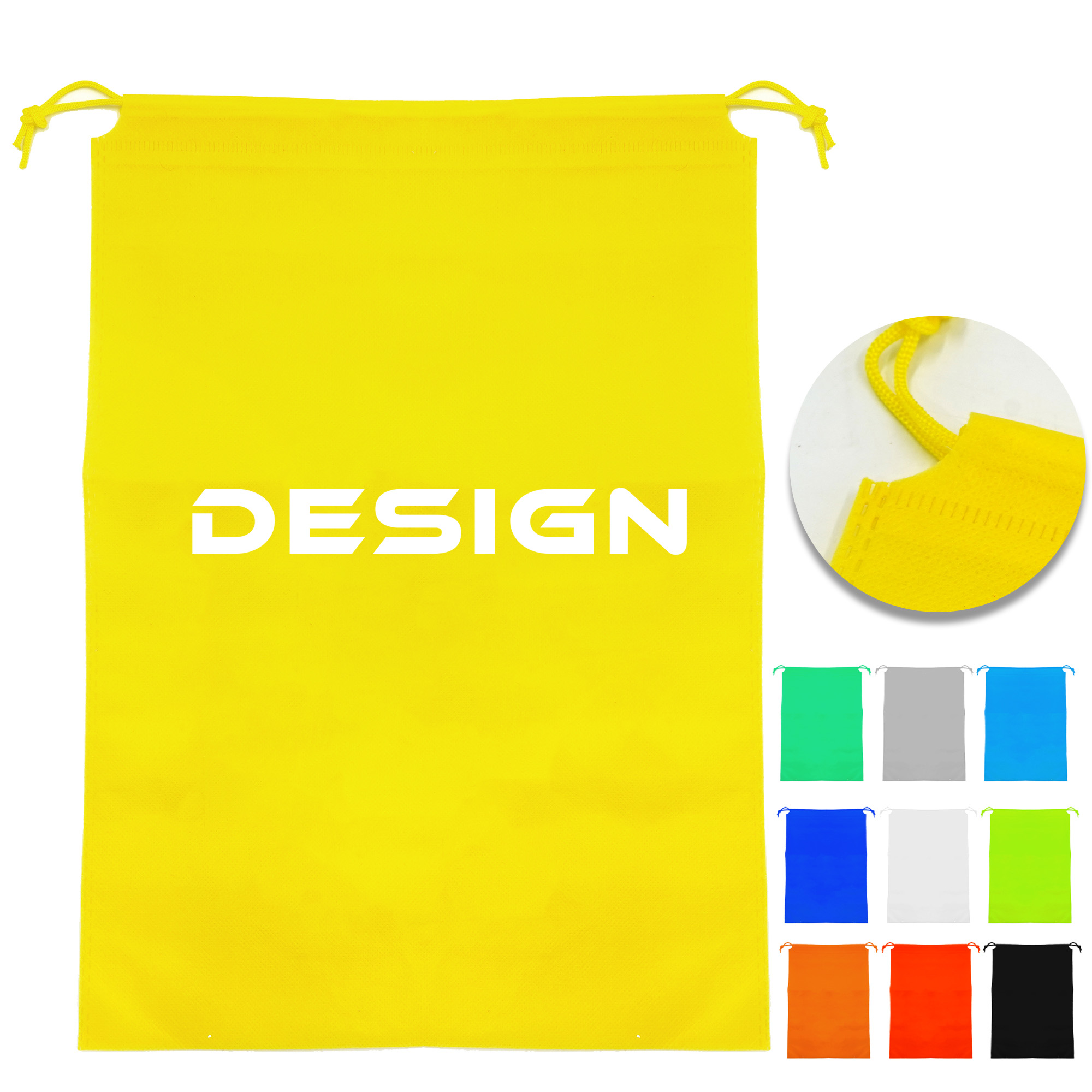 MOQ 50 Dustproof Non-Woven Drawstring Bag for Shoe 2