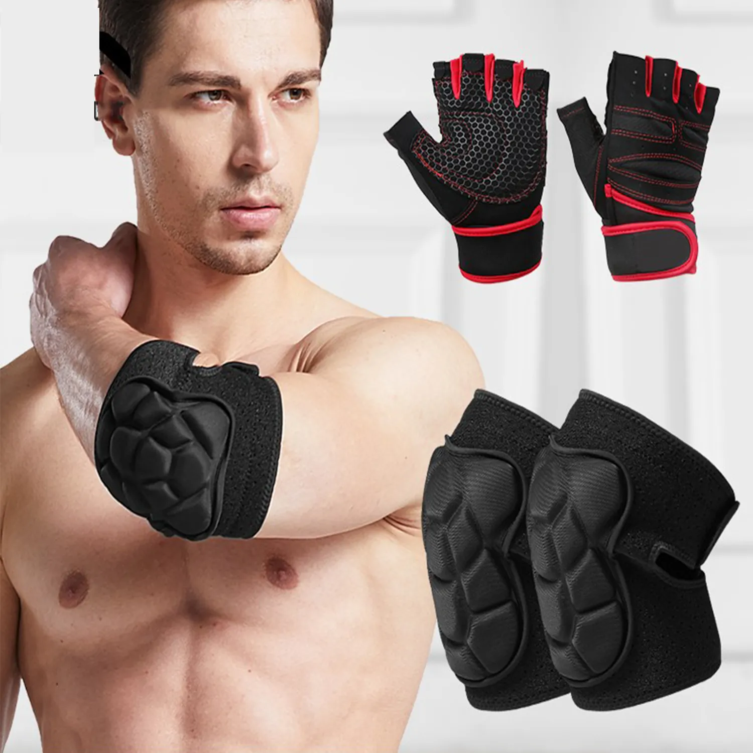 Knee And Elbow Gloves Set Of 6 1