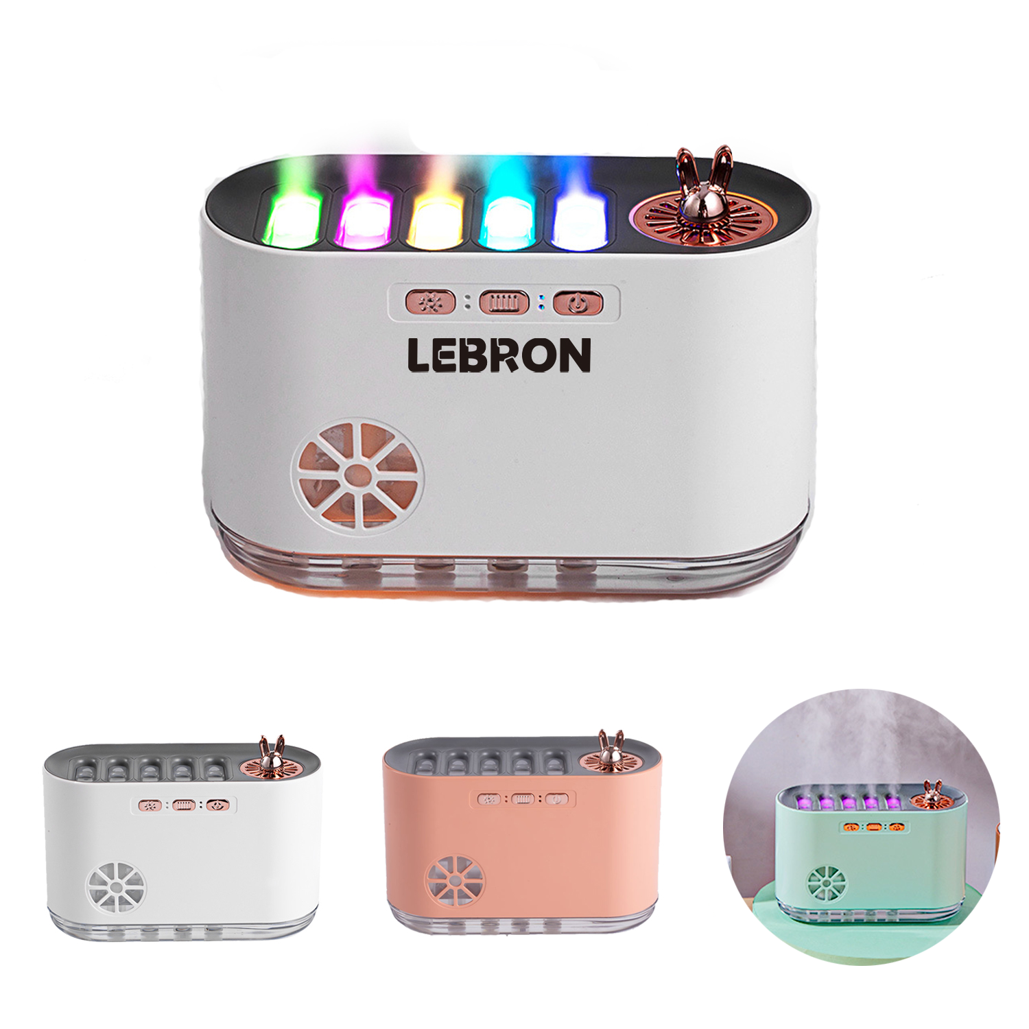 Colorful Timing Flame Essential Oil Diffusers for Home 9