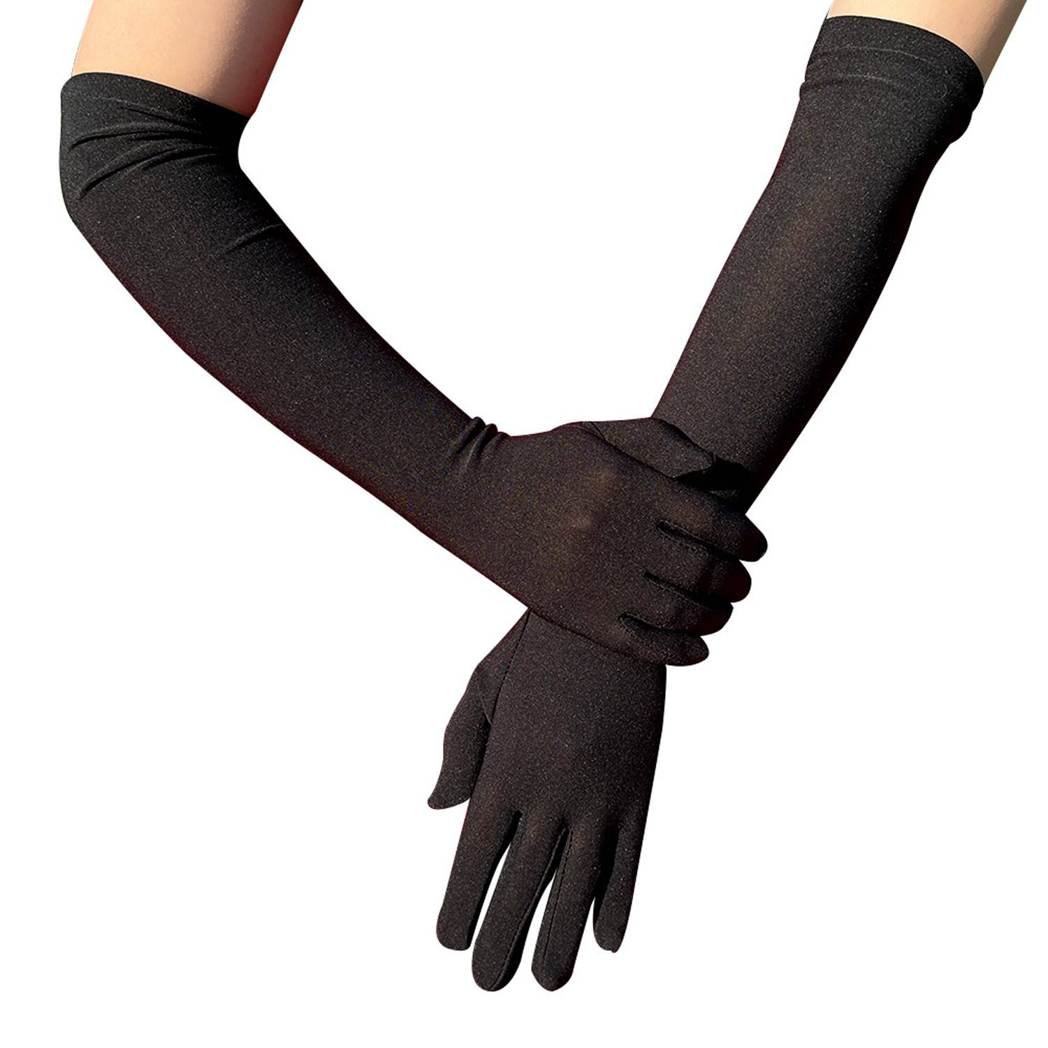 Women Long Stretchy Party Gloves 6