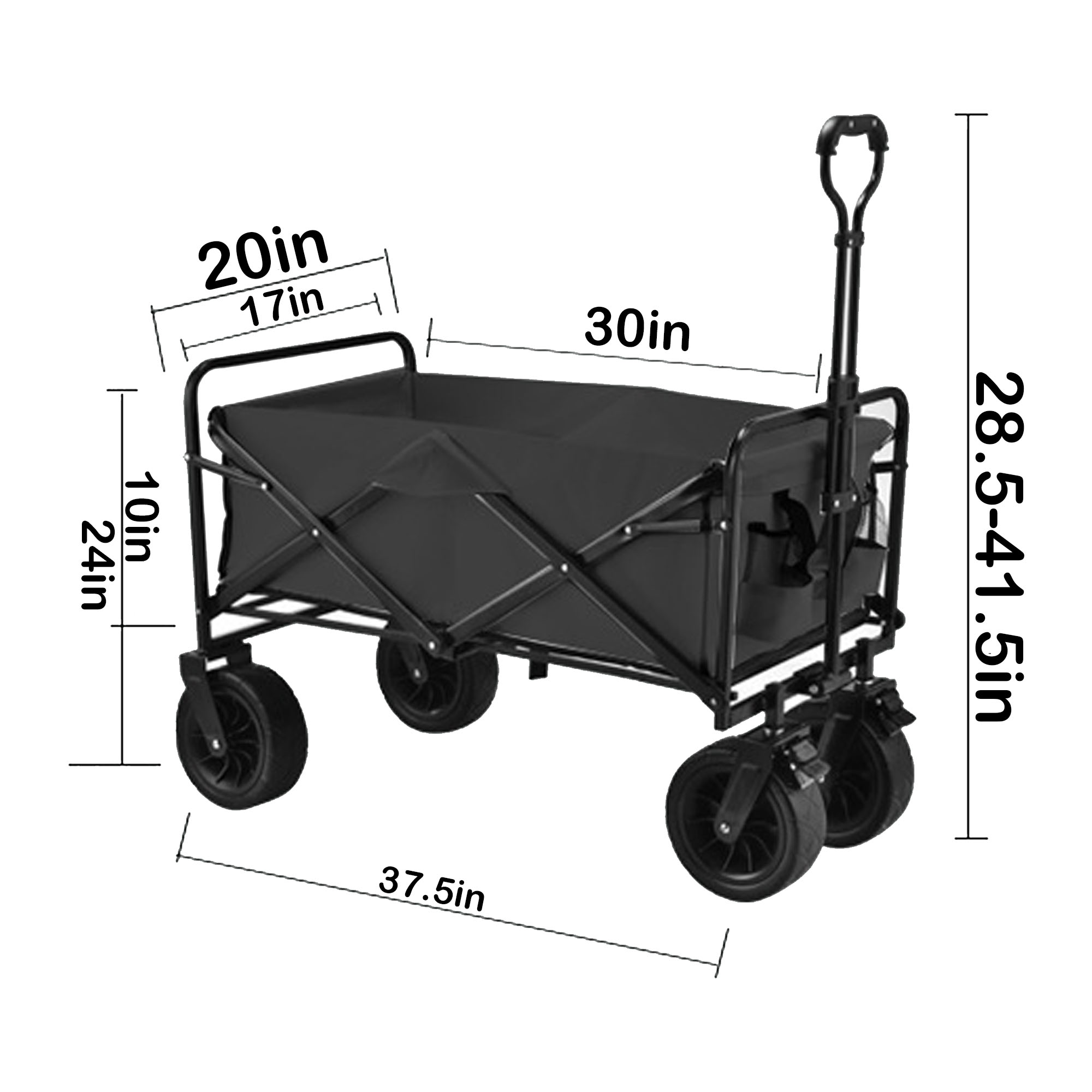 MOQ 1 pcs Foldable Camping Storage Wagon 3