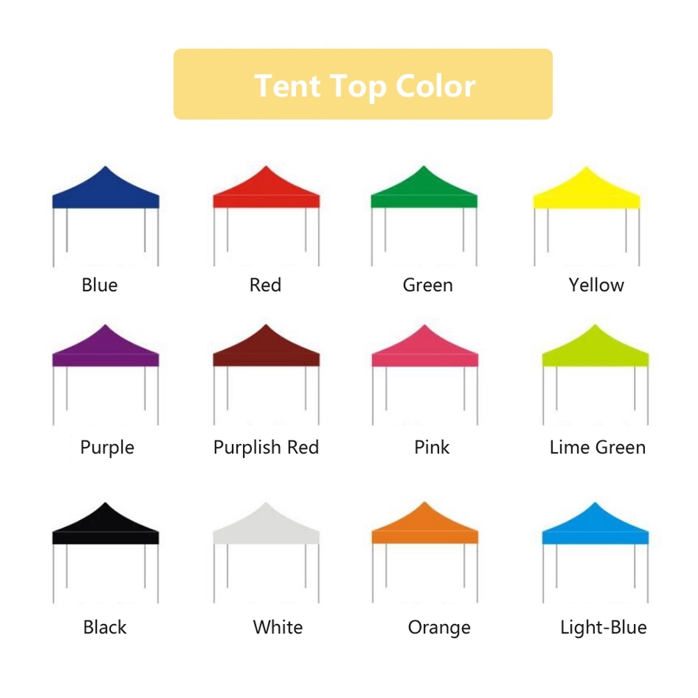 10' Heavy Duty Canopy Tent w/ Full Dye Sublimated 4