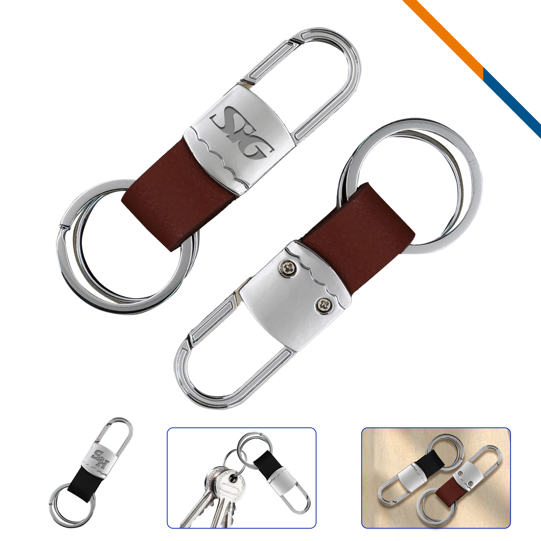 Drive Dual Ring Metal Keychain 6